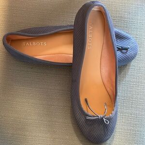 Talbots blue ballet flats